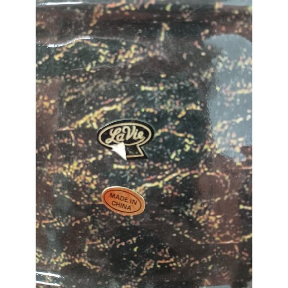 VTG Lavie Multicolor Ceramic Geometric Pattern Twisted Design Vase Art Decor - Picture 8 of 11